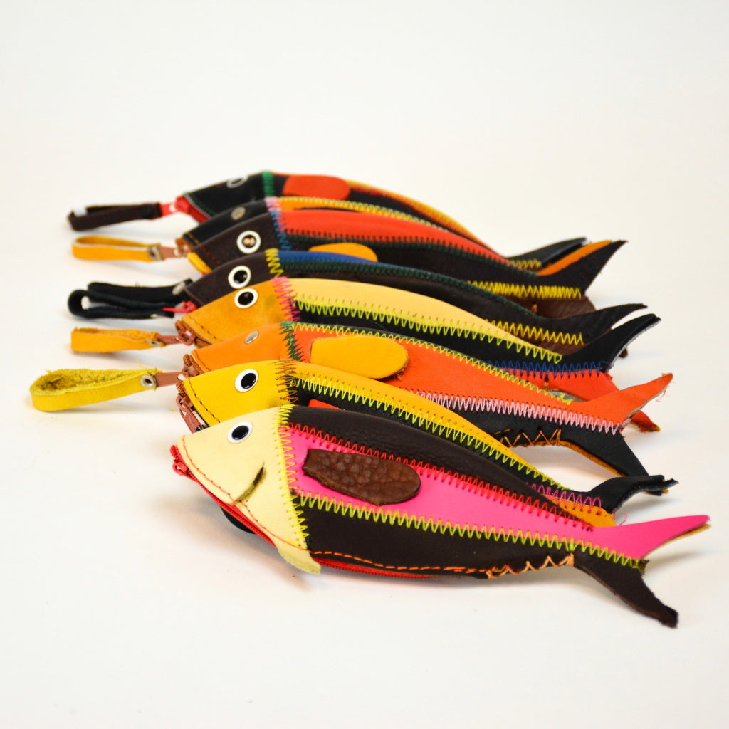 Pochette - Porte-clé en Cuir Recyclé - Philippines